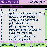 Main NG List screen